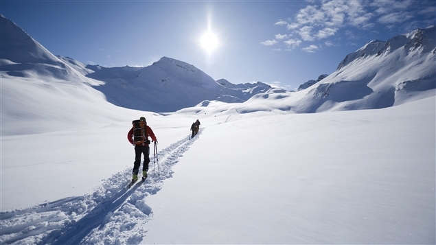 Randonné au cœur blanc